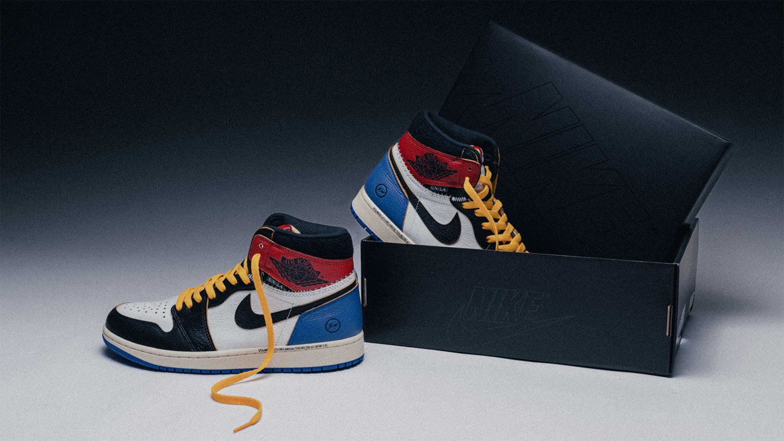 Air Jordan 1 Retro High OG x Union x Fragment "Black and Varsity Red"